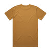 A mustard yellow Classic Pocket Tee, featuring a plain back design and short sleeves. It includes a logo on the front.