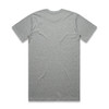 A grey Classic Plus Tee [+5cm] with a plain back and a subtle branding logo.