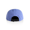 A light blue nylon cap with a rounded crown and an adjustable strap at the back. It features a logo.