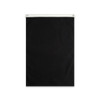 A large black canvas flag with a white header and eyelets for mounting. It features a branding logo.