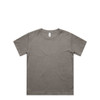 A light khaki T-shirt featuring a crew neck and short sleeves, with a subtle logo.