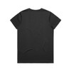 A black T-shirt featuring a simple design and a logo. Suitable for casual wear.