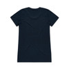 A navy blue T-shirt with a classic crew neck and short sleeves. The back is plain with no visible branding.
