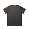 A dark grey t-shirt with a classic cut, featuring a plain back. It includes a logo or branding.