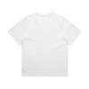 A white t-shirt with a casual, relaxed fit and no visible design on the back. Features a logo near the neckline.