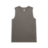 A faded olive green tank top with a sleeveless design and a small logo on the front.