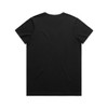 A black t-shirt featuring a simple design. The shirt has a standard crew neckline and short sleeves.