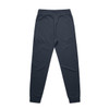 Track pants in a dark grey colour, featuring an elastic waistband and tapered legs. The product has a logo.