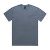 A heavy faded tee in a soft blue colour, featuring a rounded neck and short sleeves. It has a logo on the label.