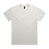 A light grey T-shirt featuring a relaxed fit and a tag inside the collar. It has a simple design and a logo.