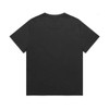 A black heavy faded tee with a relaxed fit and short sleeves. The back of the shirt is plain.