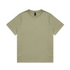 A Heavy Faded Tee in a muted olive green colour, featuring a plain design and a visible brand label.