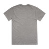 A stone wash heavy tee in a muted grey colour, featuring a plain back and short sleeves.