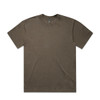 A faded olive green T-shirt with a classic crew neck and relaxed fit. Features a logo on the label.