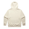 A heavy zip hoodie in a light beige colour, featuring a plain design and a hood.