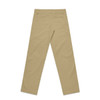 Regular pants in a light khaki colour, featuring a straight-leg design and back pockets. The image showcases the rear view.