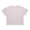 A light grey T-shirt with a crew neck and short sleeves, featuring a plain back design and no logos.