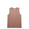 A light brown singlet tank top with a simple design and a logo on the label.