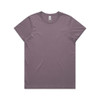 A grey t-shirt with a classic crew neck and short sleeves, featuring a logo on the label.