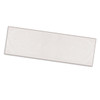 A white sports towel with a subtle border and a logo, suitable for gym and leisure use.