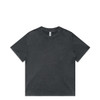 A grey stone wash heavy tee with a relaxed fit and a small logo on the label.