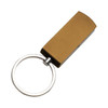 A gold Triton flash drive with a silver keyring attached, featuring a sleek, rectangular design.