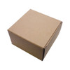 A plain brown cardboard box with a rectangular shape, featuring a lid that fits securely.