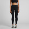 Active seamless leggings in black, styled with a matching crop top and trainers. The product features a logo.