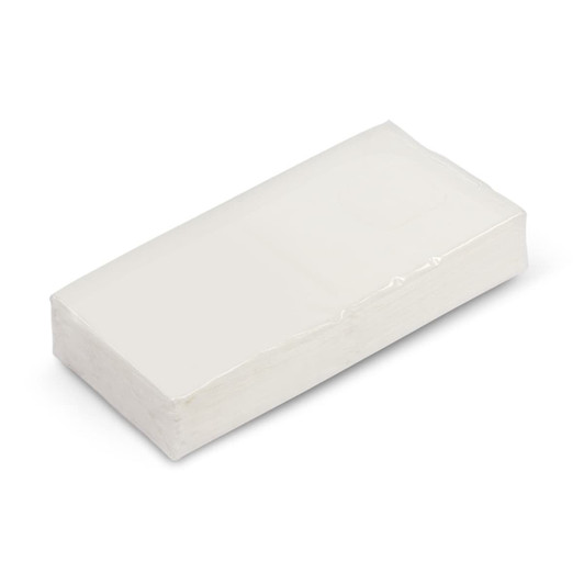 A pack of white tissues wrapped in clear plastic.