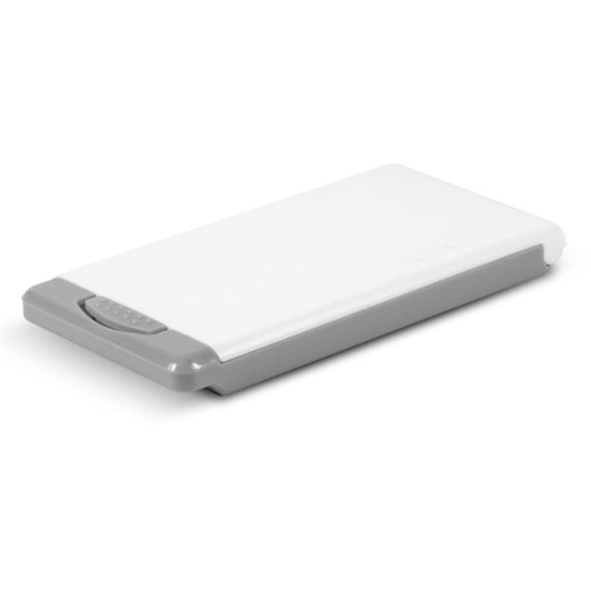 A screen cleaning kit with a compact, rectangular case featuring a white top and gray base.
