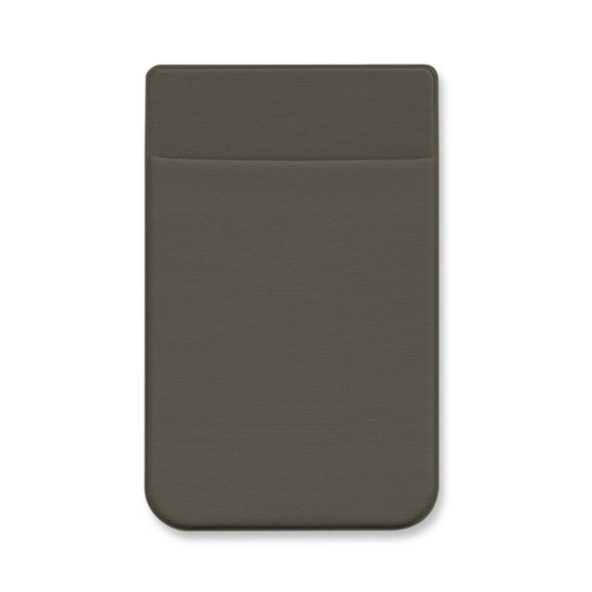 A Lycra Phone Wallet in a muted olive green color, featuring a single pocket for easy storage.