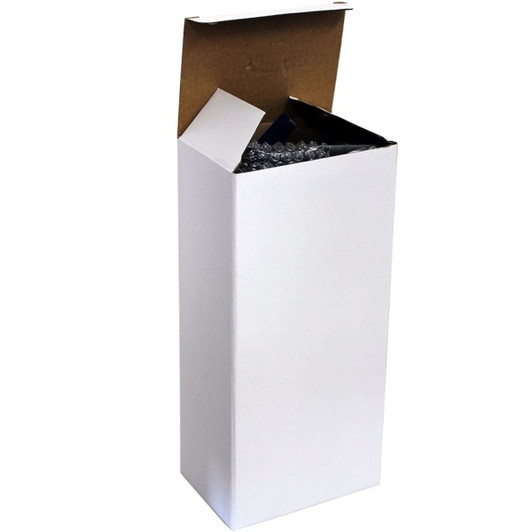 A drink bottle with a silicone cover, 600ml capacity, packaged in a plain white box.