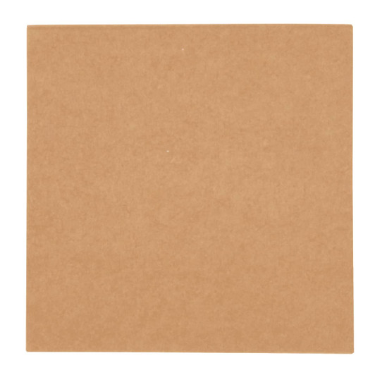 A set of sticky notes in brown, square shape, featuring a simple, natural design. It has a logo on the corner.
