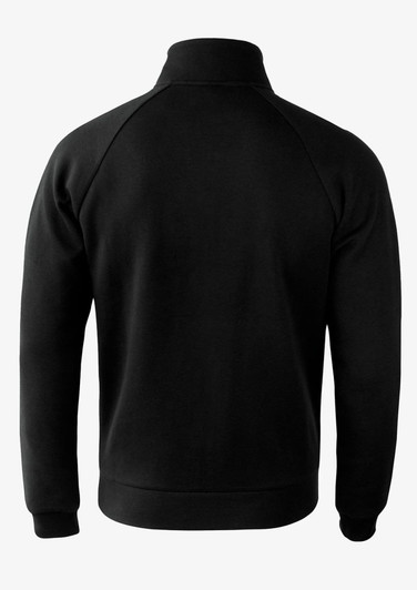 A black Eaton Men Jacket with a high collar and raglan sleeves, featuring a simple design and no visible logos.