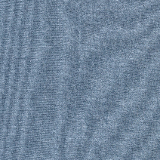 A short sleeve cotton denim shirt in a light blue shade, featuring a textured denim fabric.