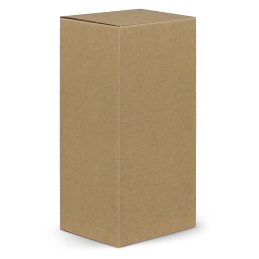 A plain brown cardboard box with no visible branding or design elements.