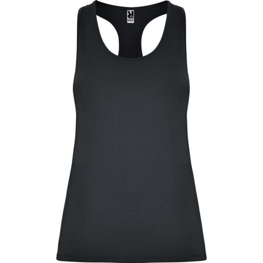 A black Aida tank top with a racerback style and no visible logos.