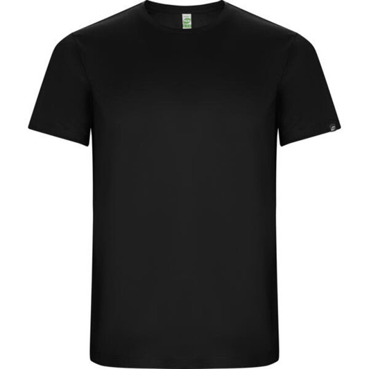 A black Imola T-Shirt with a simple design and short sleeves, featuring a small logo.
