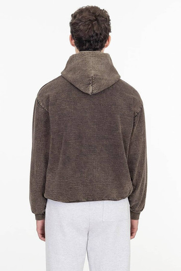 Mineral Wash Heavy Fleece Hooded Pullover