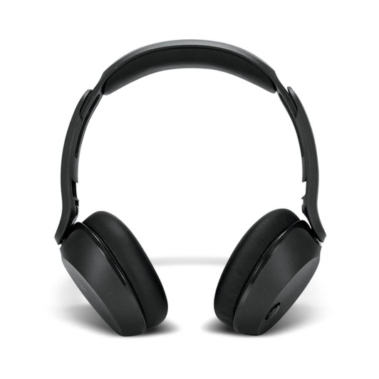 A pair of black Skullcandy Icon 180 wireless headphones with a sleek design and padded ear cups.