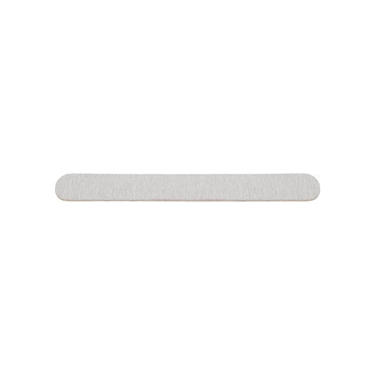 A pack of 50 wooden straight shape nail files in a light, natural wood finish.