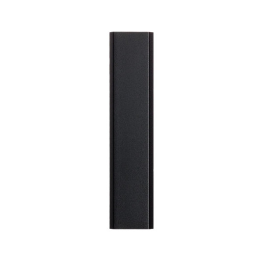 A sleek black power bank with a slim design, categorized under Phone & Technology.