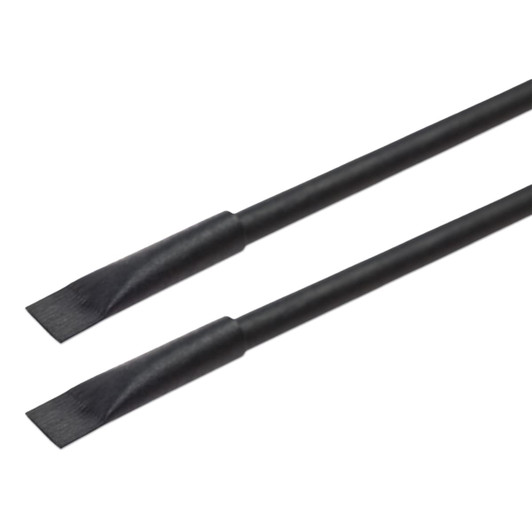 A pair of Stealth Kraft Inkless Pens with a sleek black design and chiseled tips for versatile writing.