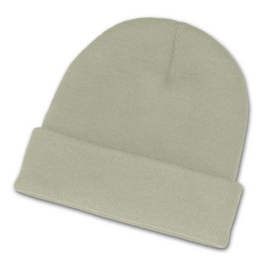A light green beanie with a folded cuff, named Everest Beanie.