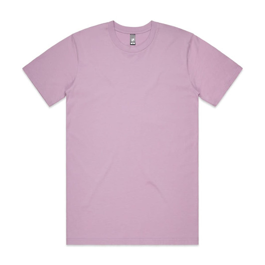 A light purple Classic Tee. The T-shirt features short sleeves and a simple design with a label.