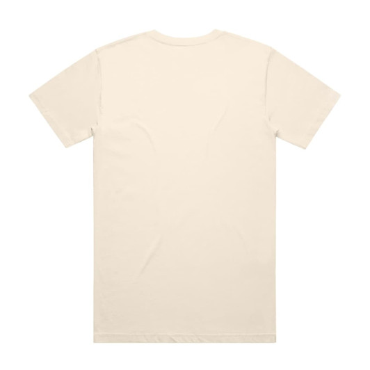 A plain cream-coloured Block Tubular Tee with a short sleeve and no visible branding on the back.