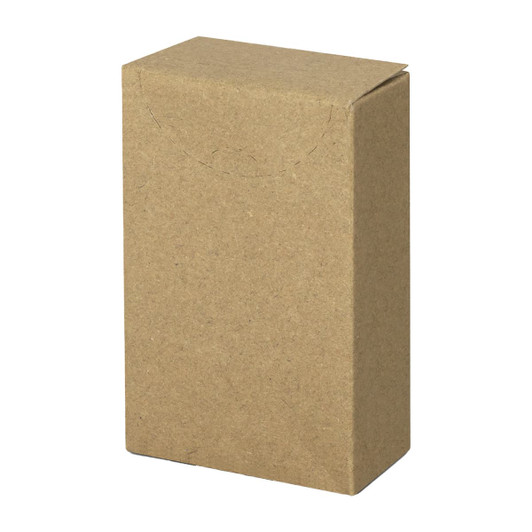A brown cardboard box with a rectangular shape, designed to hold bamboo tissues. It features a simple, unbranded exterior.