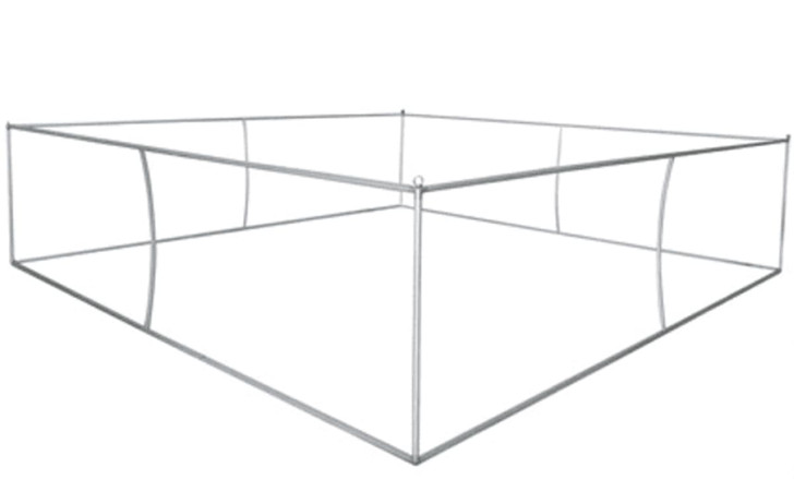 Tension Fabric Display -Square Hanging Frame 2438mm x 1067mm