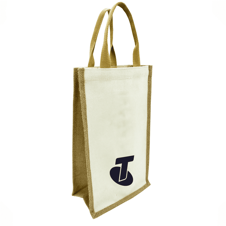 Jute Double Wine Bag