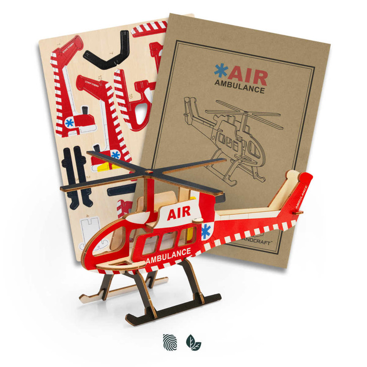 BRANDCRAFT Helicopter Wooden Model